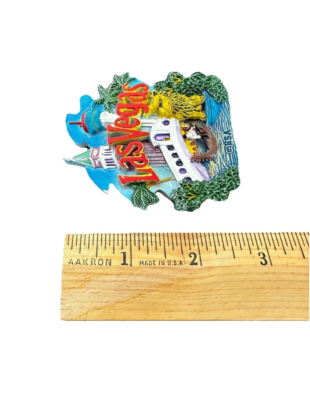 Las Vegas 3D Souvenir Fridge Magnet VGC